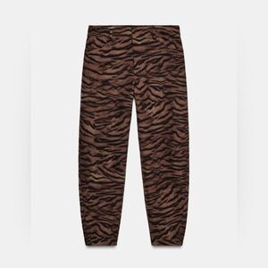 Zara Brown Tiger Print Pants